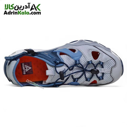 صندل جلو بسته مردانه هامتو مدل 630261A-10 رنگ طوسی/سرمه ای