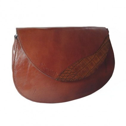 کیف دوشی چرم زنانه مدل ترنجی