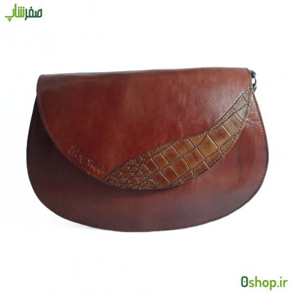 کیف دوشی چرم زنانه مدل ترنجی چرم صفرشاپ