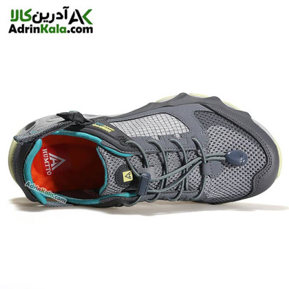 کفش مردانه شهری هامتو مدل 630101A-4 رنگ طوسی/سبز فسفری