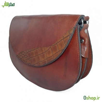 کیف دوشی چرم اصل زنانه مدل ترنجی