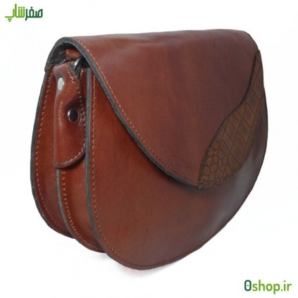 کیف دوشی چرم زنانه مدل ترنجی