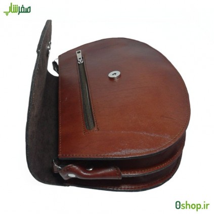 کیف دوشی چرم زنانه مدل ترنجی