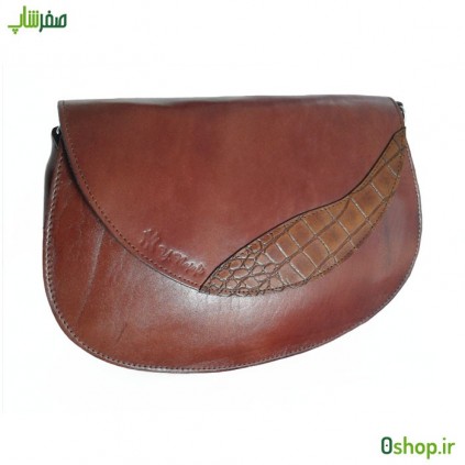 کیف دوشی چرم طبیعی زنانه مدل ترنجی
