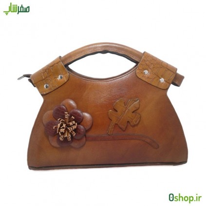 کیف دوشی مجلسی زنانه چرم گلدار کد R02