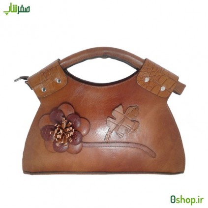 کیف دوشی مجلسی زنانه چرم گلدار کد R02