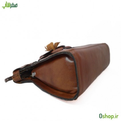 کیف دوشی مجلسی زنانه چرم گلدار کد R02