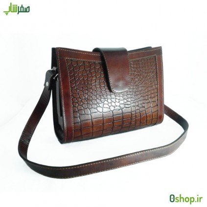 کیف دوشی کوچک زنانه چرم مدل دوشی زبانه دار