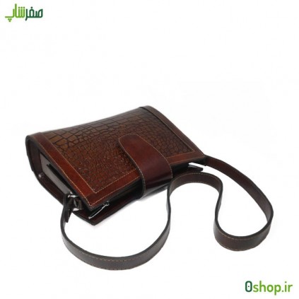 کیف دوشی کوچک زنانه چرم مدل دوشی زبانه دار
