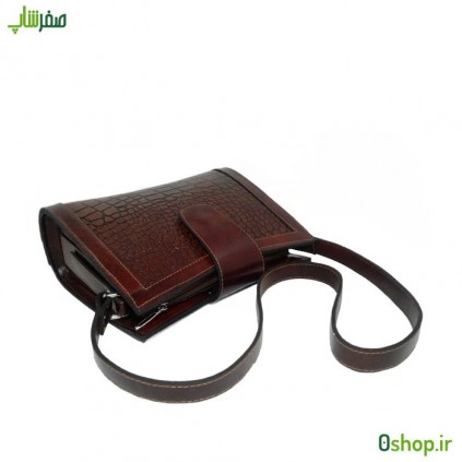 کیف دوشی کوچک زنانه چرم مدل دوشی زبانه دار