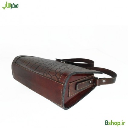 کیف دوشی کوچک زنانه چرم مدل دوشی زبانه دار