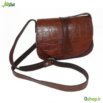 کیف دوشی کوچک چرم دخترانه مدل هلالی