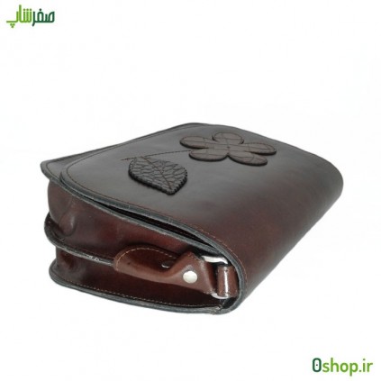 کیف دوشی گلدار چرم زنانه مدل R05