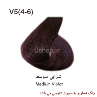 رنگ مو شرابی متوسط (V۵(۴-۶