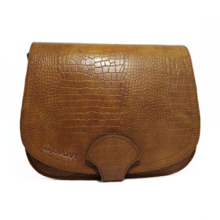 کیف دوشی چرم طرح دار زنانه مدل لنگری