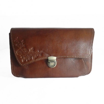 کیف چرم پاسپورتی زنانه مدل P02