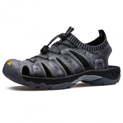 صندل مردانه هامتو مدل 710096A-1 خاکستری تیره