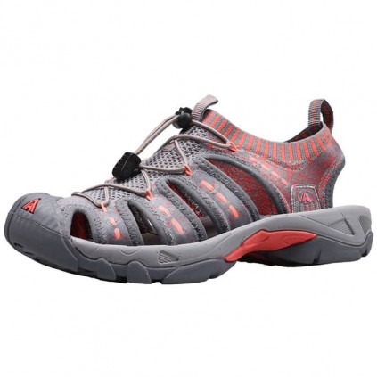 صندل زنانه هامتو مدل 710096B-1 رنگ خاکستری/نارنجی