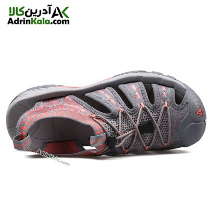 صندل پیاده روی زنانه هومتو مدل humtto 710096B-1 رنگ خاکستری/نارنجی