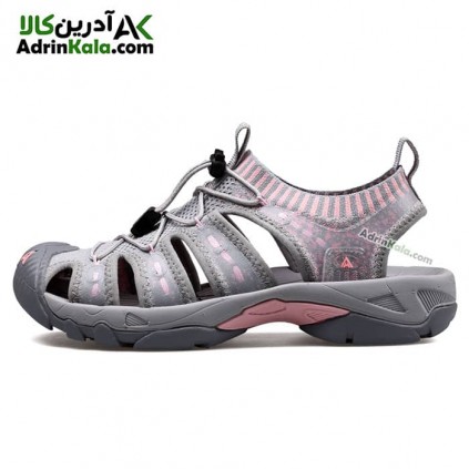 صندل كوهنوردي زنانه هامتو مدل 710096B-2 رنگ طوسی/صورتی روشن