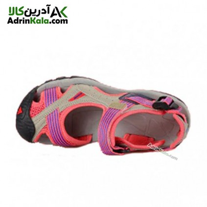 صندل کوهنوردی زنانه هامتو مدل humtto 9602-1 رنگ طوسی/صورتی