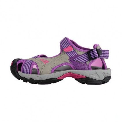 صندل زنانه هامتو مدل 9602-3 رنگ طوسی/بنفش