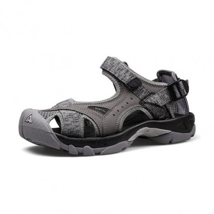 صندل جلو بسته مردانه هامتو مدل humtto 9601-3 رنگ خاکستری تیره