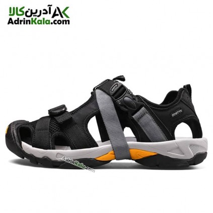 صندل هامتو مردانه humtto 710091A-1 رنگ مشکی/زرد