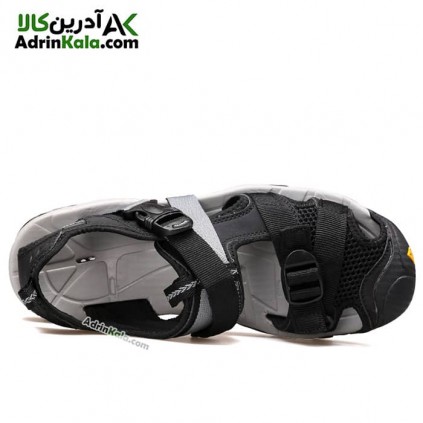 بهترین صندل جلو بسته مردانه هامتو humtto 710091A-1 رنگ مشکی/زرد