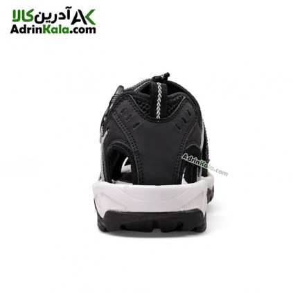 صندل ارزان جلو بسته مردانه هامتو کد 710091A-1 رنگ مشکی/زرد