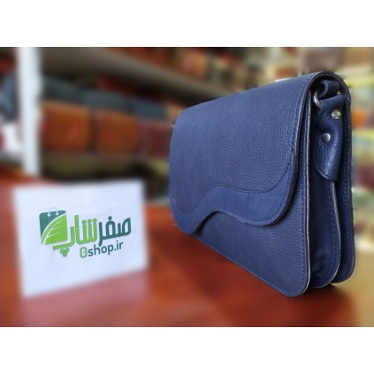 کیف دوشی چرم زنانه چرم راد کد 513