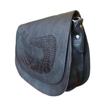 کیف چرم دوشی زنانه مدل هلالی کد 624