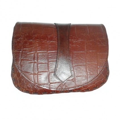 کیف کوچک دوشی زنانه چرم راد مدل هلالی کد 664