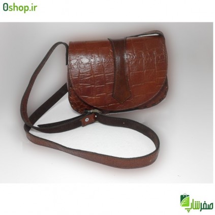 کیف کوچک دوشی زنانه چرم راد مدل هلالی کد 664