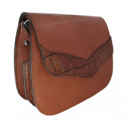 کیف دوشی دخترانه شیک مدل هلالی ترنجی کد 581