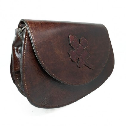 کیف زنانه دوشی چرمی مدل ترنجی کد 596