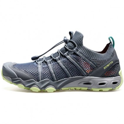 صندل هامتو پیاده روی مردانه مدل 620721A-2 رنگ سرمه ای/سبز فسفری