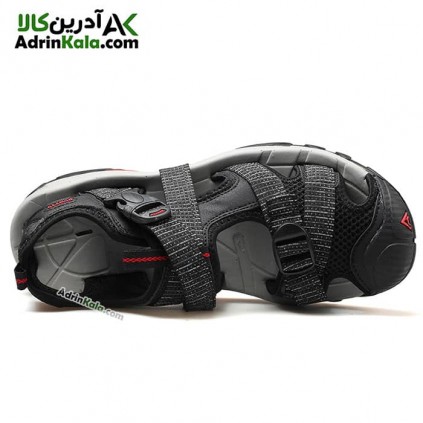 صندل جلو بسته ورزشی مردانه هامتو 710091A-5 رنگ مشکی طرح دار/قرمز