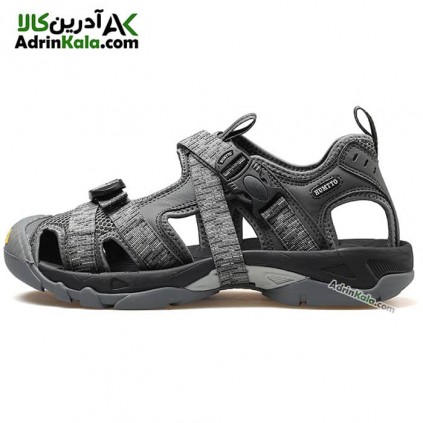 صندل جلو بسته مردانه هامتو humtto 710091A-6 رنگ طوسی