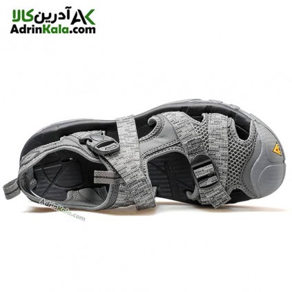 صندل جلو بسته مردانه هامتو مدل 710091A-6 رنگ طوسی