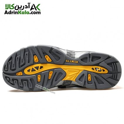 خرید صندل جلو بسته مردانه هامتو مدل 710091A-6 رنگ طوسی