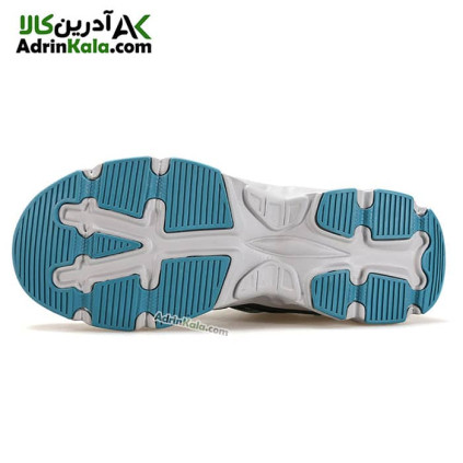 کفش رانینگ زنانه هامتو مدل 610049B-1 رنگ خاکستری آبی فیروزه ای