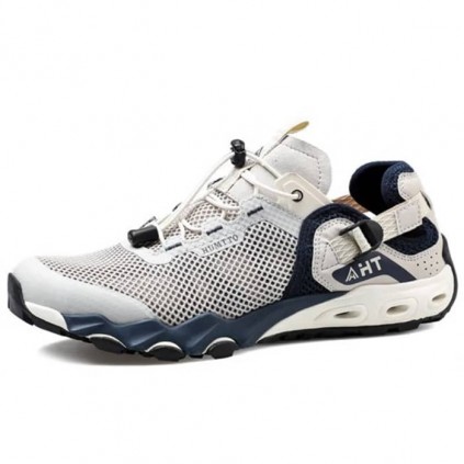 صندل مردانه هامتو مدل 610395A-1 رنگ سفید/بژ/سرمه ای