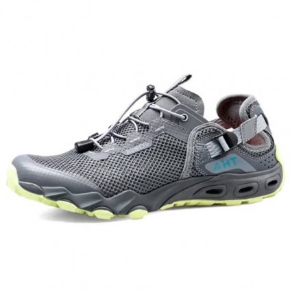 کفش هامتو مدل 610395A-2 رنگ خاکستری تیره/سبز فسفری
