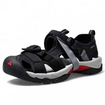 صندل ورزشی مردانه هامتو 710091A-1 رنگ مشکی/قرمز