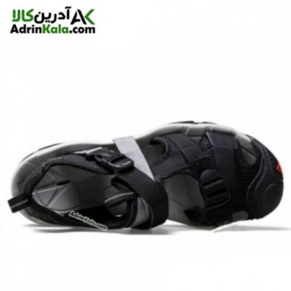 صندل مردانه جلو بسته هومتو مدل 710091A-1 رنگ مشکی/قرمز