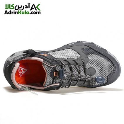 کفش تابستانی زنانه هامتو مدل 630101B-2 رنگ خاکستری تیره/ صورتی