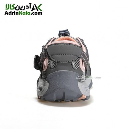 صندل پیاده روی زنانه هامتو مدل 630101B-2 رنگ خاکستری تیره/ صورتی