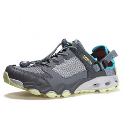 کفش زنانه آب نوردی پیاده روی هامتو مدل 630101B-4 رنگ طوسی/سبز فسفری