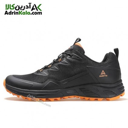 کفش پیاده روی مردانه هامتو مدل 130161A-1 رنگ مشکی/نارنجی